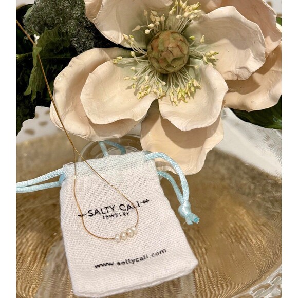 Salty Cali 16" Oceans Whisper Pearl Necklace Retail: $42 - Picture 2 of 4